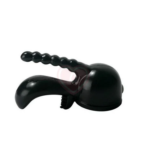 Насадка для массажёра Magic Wand 3Teez Три удовольствия чёрная фото 1