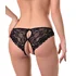 Кружевные трусики открытые внизу чёрные фото 4