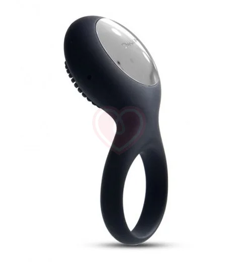 Эрекционное кольцо с клиторальным стимулятором Svakom Tyler чёрное фото 1