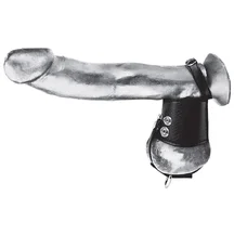 Кольцо на член и мошонку с кольцом для груза Cock Ring 2 with Ball Stretcher