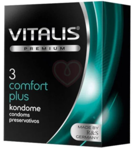 Презервативы анатомической формы Vitalis Premium Comfort Plus 3 шт фото 1