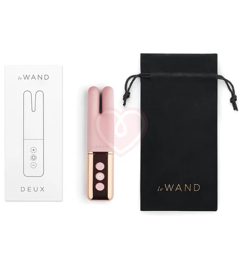 Двухмоторный мини-вибратор Le Wand Deux розовое золото фото 5