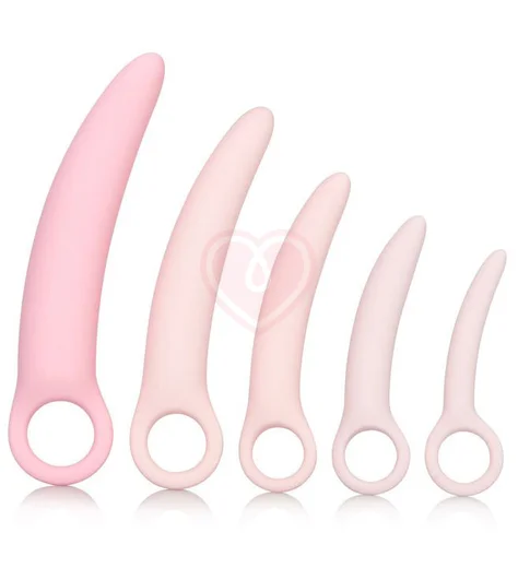 Набор из 5 фаллоимитаторов Inspire Silicone Dilator Kit розовые фото 1