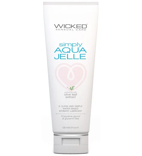 Густой лубрикант Wicked Simply Aqua Jelle с экстрактом листа оливы 120 мл фото 1