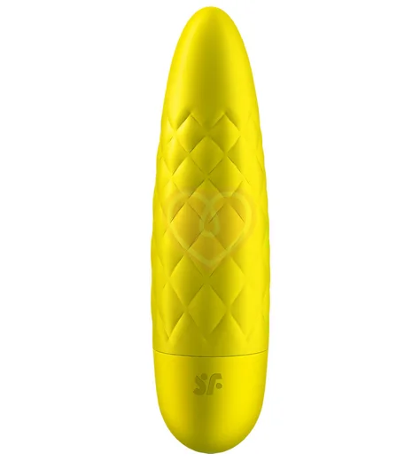 Рельефная вибропуля Satisfyer Ultra Power Bullet 5 жёлтая фото 1
