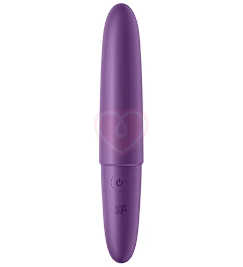 Вытянутая вибропуля Satisfyer Ultra Power Bullet 6 с округлым кончиком фиолетовая фото 1