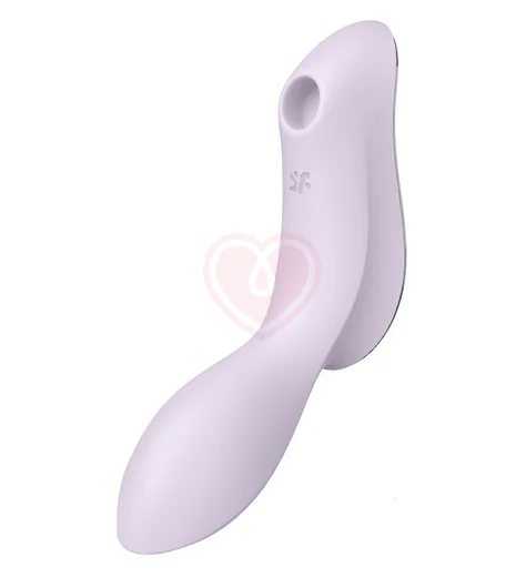 Вакуумный вибростимулятор с изгибом Satisfyer Curvy Trinity 2 сиреневый фото 1