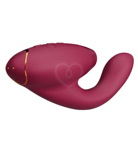 Вибратор с бесконтактной стимуляцией клитора Womanizer DUO 2 бордовый фото 7