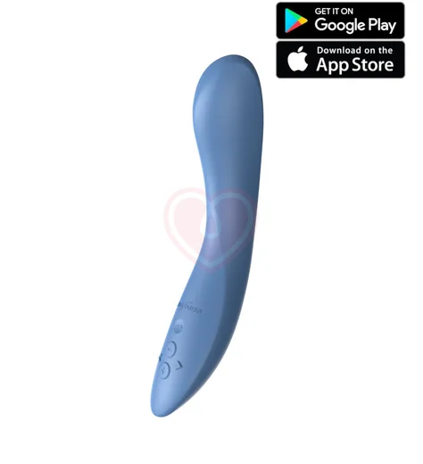 Вибратор для зоны G We-Vibe Rave 2 с управлением от приложения голубой фото 1
