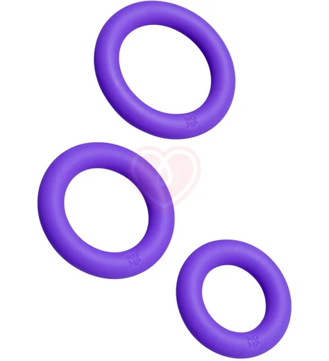 Набор эрекционных колец Romp Remix Trio фиолетовый фото 1