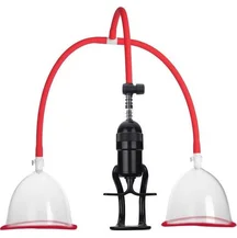 Вакуумная помпа для груди с двумя чашами Breast Pumps Erozon