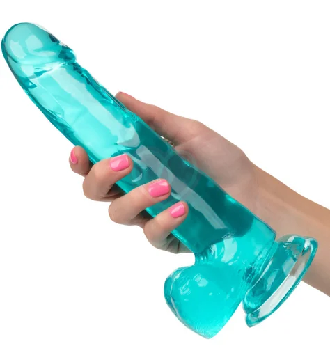 Фаллоимитатор Size Queen 20 см голубой фото 6