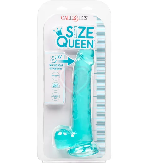 Фаллоимитатор Size Queen 20 см голубой фото 7