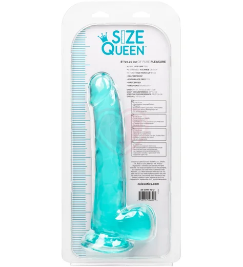 Фаллоимитатор Size Queen 20 см голубой фото 8