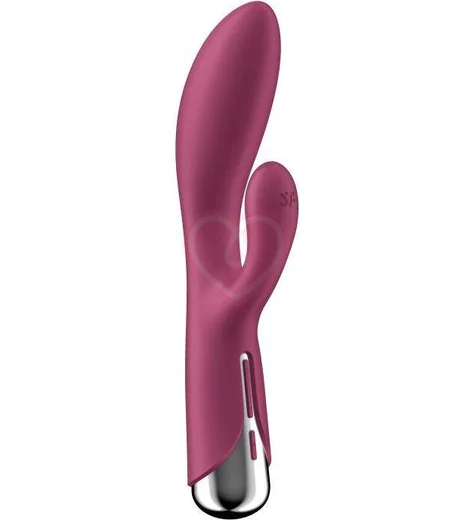 Вибратор-кролик с ротацией Satisfyer Spinning Rabbit 1 бордовый фото 1