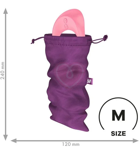 Мешочек для хранения вибратора Satisfyer Treasure Bag M фиолетовый фото 1