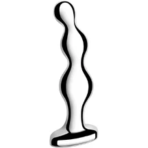 Металлический рельефный стимулятор b-Vibe Stainless Steel Anal Beads