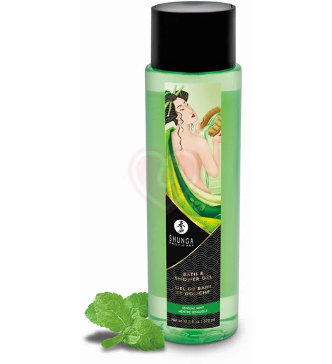 Съедобная пена для ванны и душа Shunga Чувственная мята 370 мл фото 1