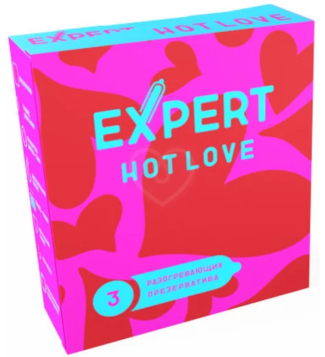Презервативы с разогревающим эффектом Expert Hot Love 3 шт фото 1