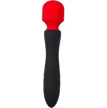 Двусторонний вибратор-массажёр Black Red by Toyfa чёрный с красным