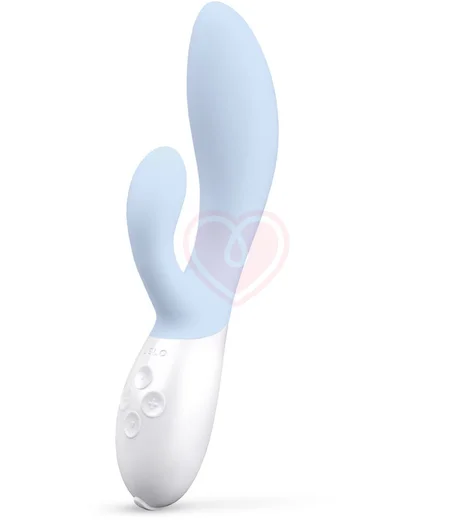 Вибратор с клиторальной стимуляцией Lelo Ina 3 голубой фото 1