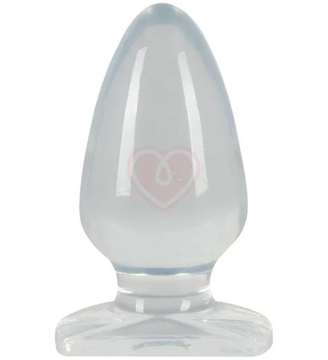 Большая прозрачная анальная пробка Crystal Clear Big Plug фото 1