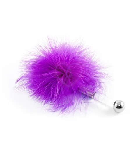 Щекоталка с пушистым мехом и прозрачной ручкой ToyFa Theatre фиолетовая фото 1