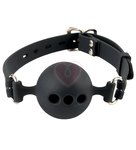 Силиконовый кляп Bad Kitty с шариком 4 см фото 1