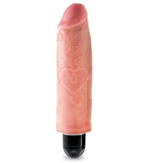 Вибратор King Cock Vibrating Stiffy 15 см телесный фото 1