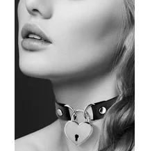 Чокер с замком сердце Bijoux Pour Toi чёрный