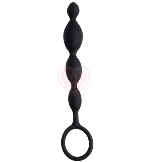 Анальная цепочка со звеньями Toyfa A-toys S чёрная фото 1