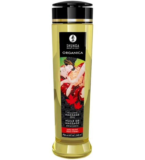 Массажное масло Shunga Organica Maple Delight с ароматом кленового сиропа 240 мл фото 1