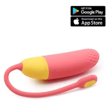 Виброяйцо с управлением со смартфона Magic Vini оранжевое