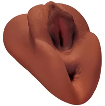 Мастурбатор вагина и попка PDX Plus Perfect Pussy Brown коричневый
