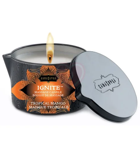 Массажное масло-свеча KamaSutra Ignite Tropical Mango Манго 170 г фото 1