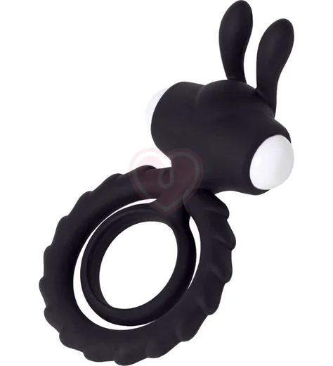 Эрекционное виброкольцо JOS Bad Bunny чёрное фото 1