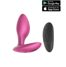 Анальная пробка We-Vibe Ditto+ с пультом и приложением розовая