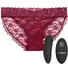 Вибратор для клитора с пультом Lace Panty Set L/XL бордовый фото 1