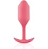 Утяжелённая анальная пробка для ношения b-Vibe Snug Plug 2 малая коралловая фото 1