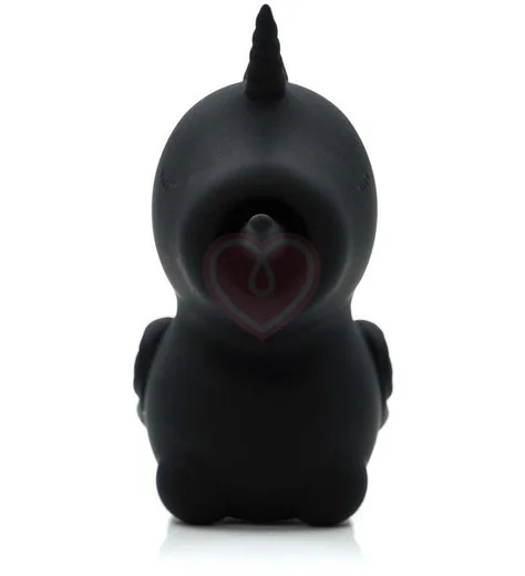 Клиторальный вибратор в виде единорога со стимуляцией язычком Unihorn Wild Spirit черный фото 2