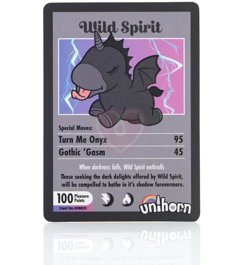 Клиторальный вибратор в виде единорога со стимуляцией язычком Unihorn Wild Spirit черный фото 5