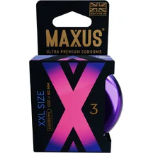 Набор увеличенных презервативов Maxus XXL 3 шт с кейсом
