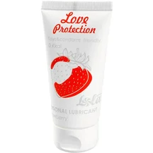Ароматизированный лубрикант Love Protection Strawberry 50 мл клубника
