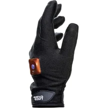 Левая массажная перчатка с вибрацией Fuzu Vibrating Massage Glove M чёрная