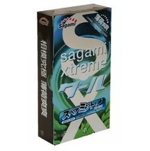 Презервативы ультратонкие Sagami Xtreme Mint со вкусом мяты 10 шт