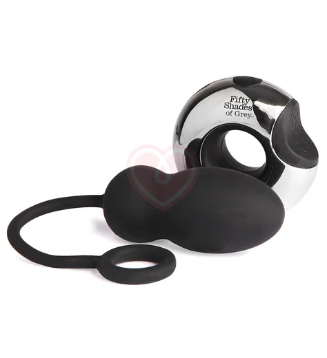 Вибро-яйцо на радиоуправлении '50 оттенков серого' Relentless Vibrations Remote Control Egg фото 1