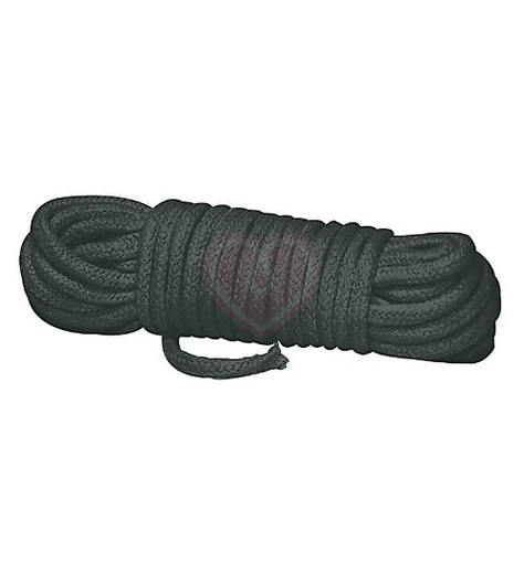 Хлопковая верёвка Shibari Bondage для связывания Шибари 7м чёрная фото 1