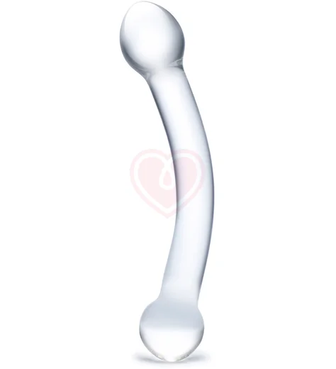 Стеклянный фаллоимитатор для точки G прозрачный фото 1