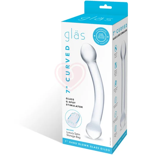 Стеклянный фаллоимитатор для точки G прозрачный фото 7