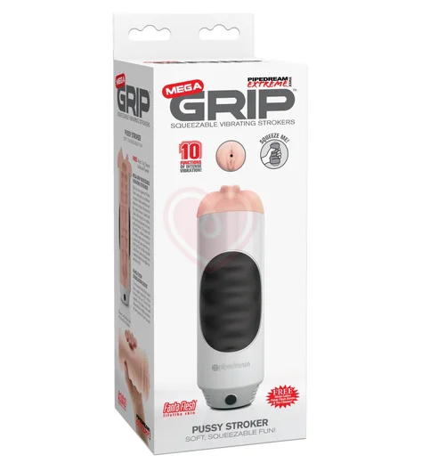 Мастурбатор-вагина с вибрацией Mega Grip Vibrating Stroker Pussy фото 2